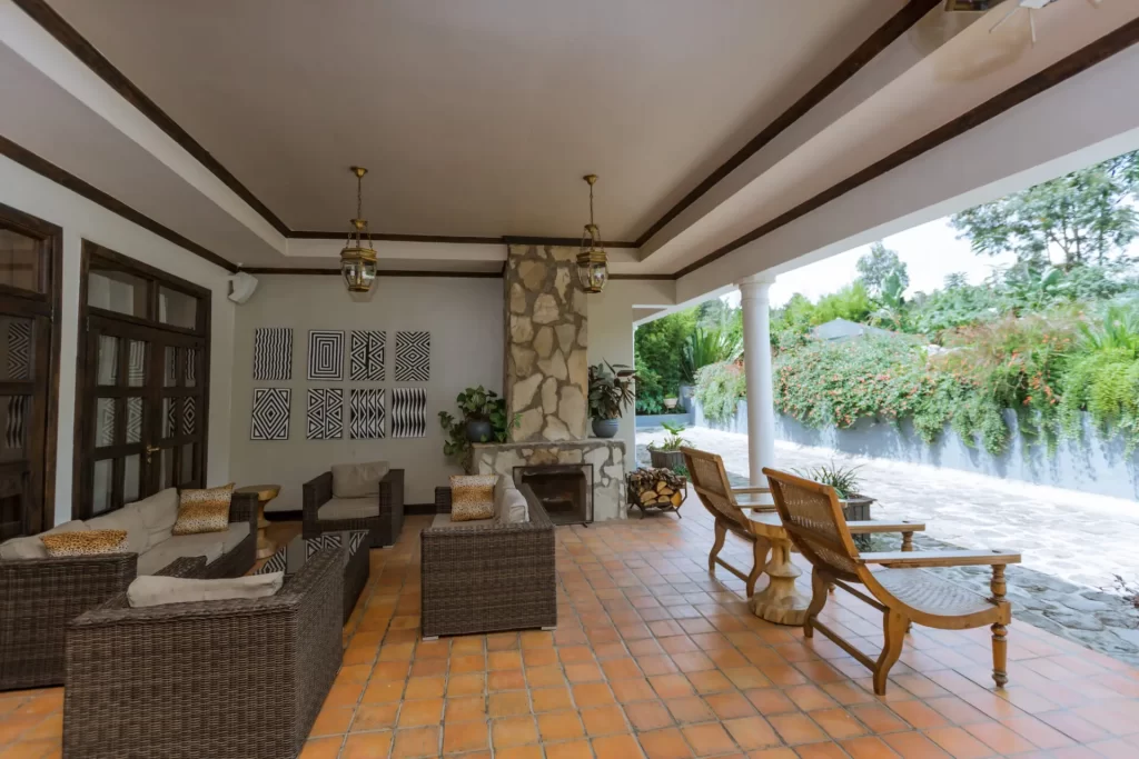 Five Volcanoes Boutique Hotel near Volcanoes National Park Rwanda gorilla trekking lodge