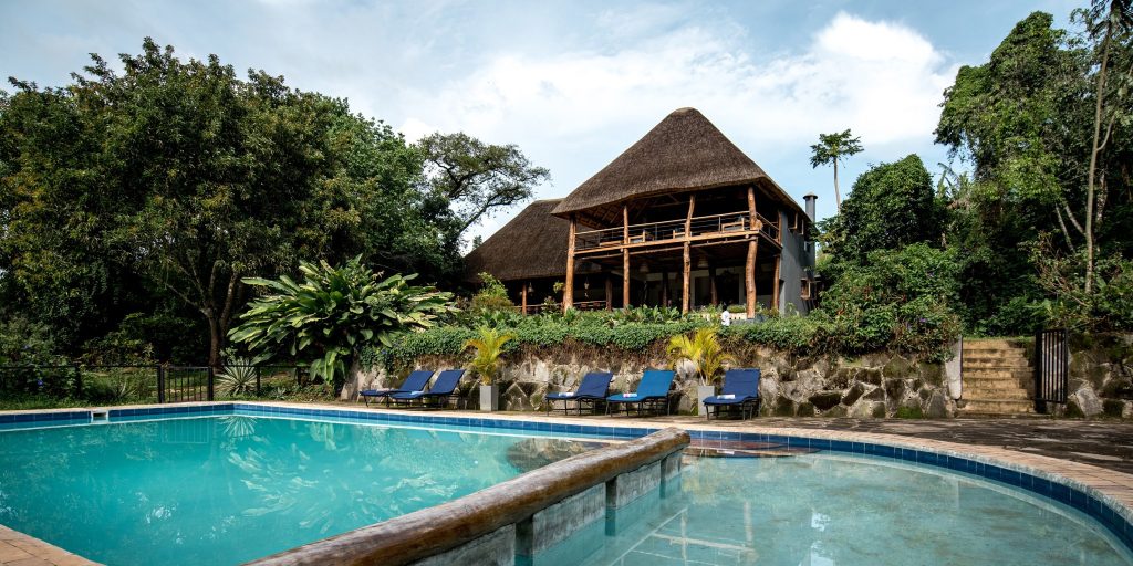 Turaco Treetops lodge forest setting Uganda